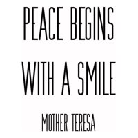 Rienda Libre Graphics - Decomural Peace Begins Mother Teresa Ws-44103