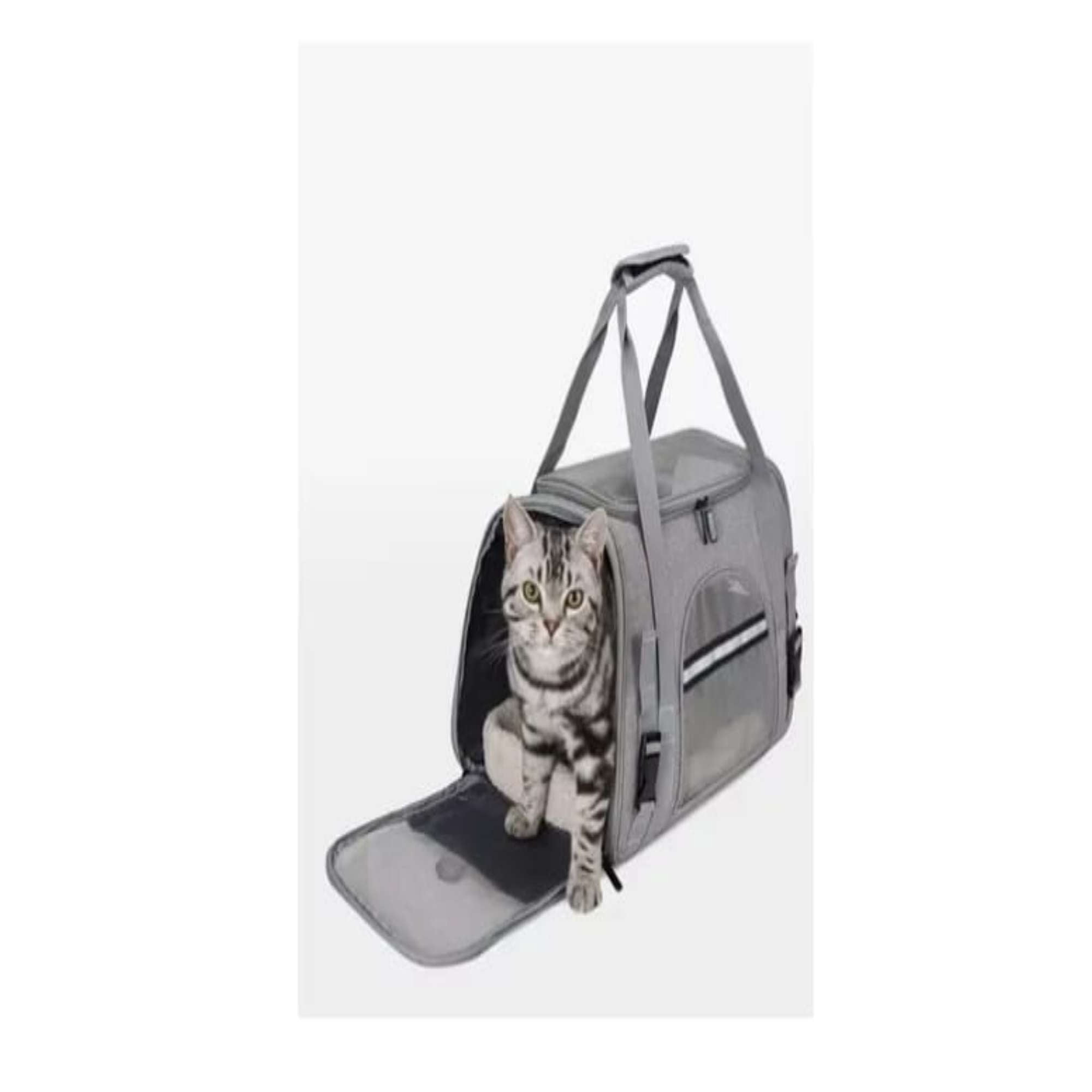Todo Para El Hogar - Mochila Para Mascota Perro Y Gato Transportador Respirable (gris)