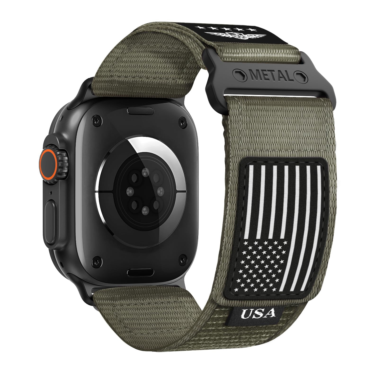 Correa De Reloj Bxuxohs De Nailon Resistente Para Apple Watch Ultra 2 De 49 Mm