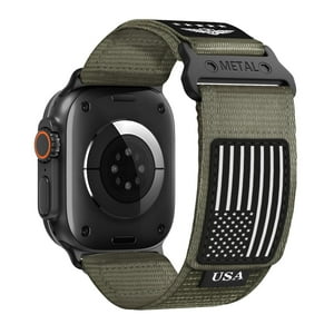 Correa De Reloj Bxuxohs De Nailon Resistente Para Apple Watch Ultra 2 De 49 Mm