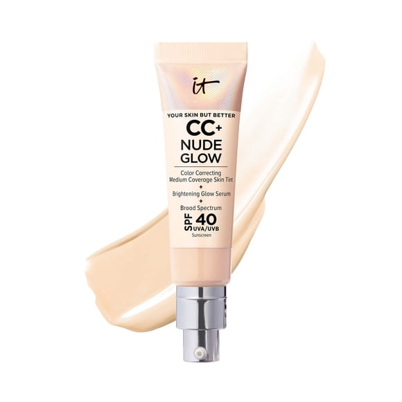 Foundation IT Cosmetics CC+ Nude Glow con SPF 40 de luz de 30 ml
