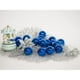 thumbnail image 2 of 6 Esferas Navideñas Bambalinas Adorno 8cm Azul Decoracion, 2 of 3