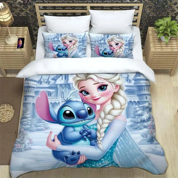 duvet cover set bedding set frozen elsa rapunzel girls boys single twin bed pillowcase, cartoon duvet cover Bed Sheets
