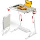 thumbnail image 1 of FoldWise Mesa plegable para TV con bandeja grande y reposapiés ajustable, 1 of 8