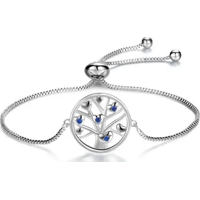 Genérico - Pulsera Árbol De La Vida Circones Plateada