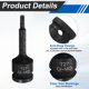thumbnail image 4 of Uxcell 1/2" Drive Torx Bit Socket T27 Impacto 6 Puntos Estrella Sockets CR-MO Acero con Pasador y Anillo para Taladros Eléctricos Taller de Garaje Adaptador, 4 of 7