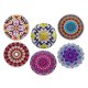 thumbnail image 2 of Base De Corcho De Cerámica Posavasos Redondos Cojines De Taza De Cocina Mantel Individual + Soporte 6pcs, 2 of 5