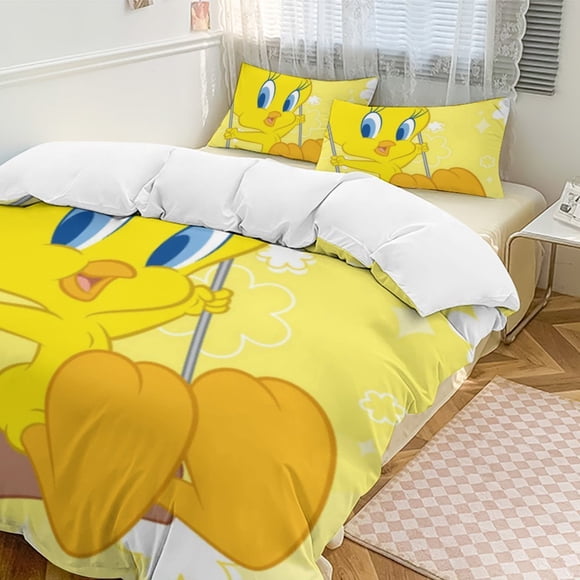 Looney Tunes Tweety 3-Piece Bedding Set Soft Warm And Comfortable Bed Set