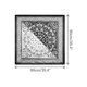 thumbnail image 3 of INSPIRE CHIC Mujer Pañuelo de Satén Cuadrado 35" Grande Paisley Sedoso Pañuelo para el Cabello Envoltura para Dormir Bandanas 90x90cm/35.4x35.4" Negro Blanco, 3 of 6