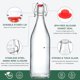 thumbnail image 3 of Botellas AOZITA de vidrio con tapa, 8 unidades de 16 oz (480 ml), 3 of 3