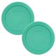 thumbnail image 1 of Tapas Pyrex 7202-PC para almacenamiento de alimentos, 1 taza, plástico verde, x2, 1 of 3