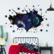 thumbnail image 2 of Adhesivos de pared ASMPIO 3D Space Galaxy para dormitorio y sala de estar, 2 of 7