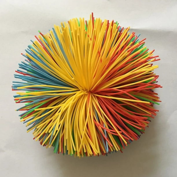 Promotional Stress Toy Stretchy Sensory Toys Set, Koosh Ball Colorful Bouncy Ball Rainbow Pom Squishy Balls, Great Sensory Toy