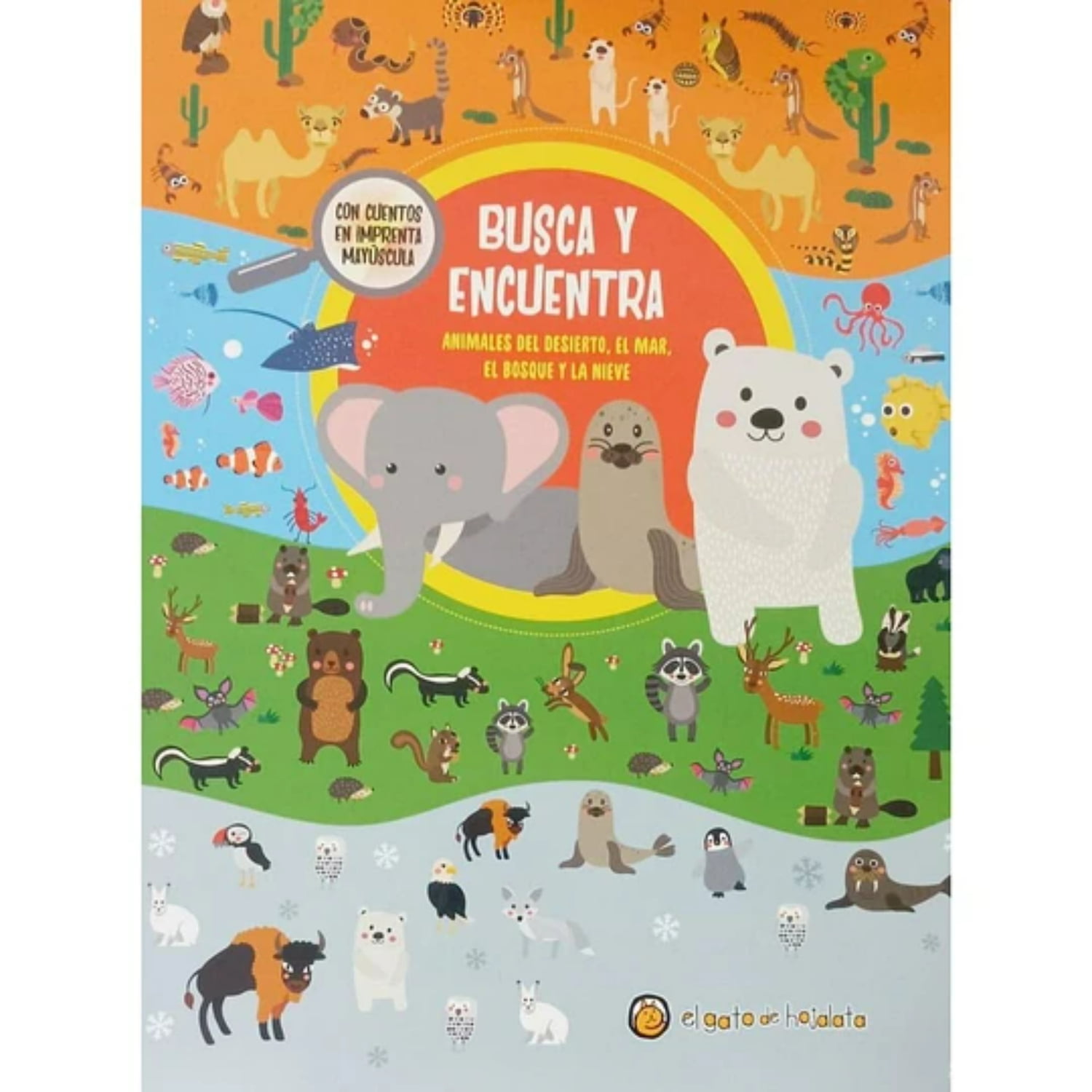 Editorial Guadal - Busca Y Encuentra Animales Del Desierto - Mar - Bosque