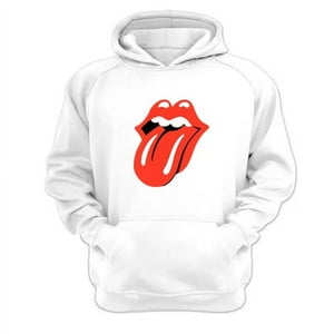 Genérico - Polerón Canguro The Rolling Stones Blanco Talla Xs Unisex
