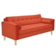 thumbnail image 2 of Sofa Retro 3cg Felpa 05 Naranja, 2 of 6