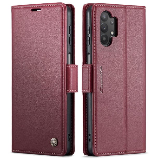 CaseMe tipo cartera Samsung Galaxy M32 5G con cierre magnético, RFID, tarjetero, soporte, carga inalámbrica