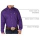 thumbnail image 4 of Camisa Cinch Corte Clásico Púrpura XL, 4 of 6