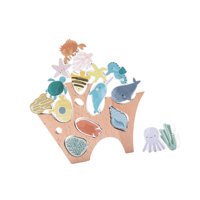 Magideal - Juego De Apilamiento De Equilibrio Y Habilidad, Bloques De Construcción De Animales, Concentración, Coordinación De Ojos Y Manos, Juguetes Educativos