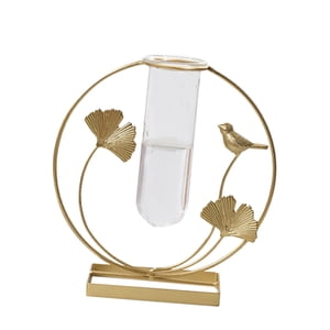 Bothyi - Florero De Hierro Flor Seca Plantas Hidropónicas Maceta Maceta Decoración Redonda