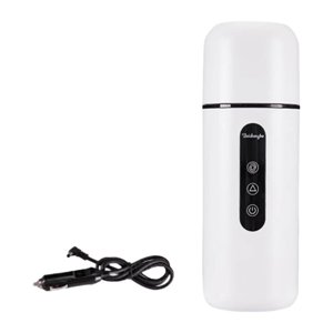 Bothyi - Hervidor De Agua Portátil Para Coche De 12 V/24 V Para Preparar Bebidas, Café, Calentar Agua, Color Blanco
