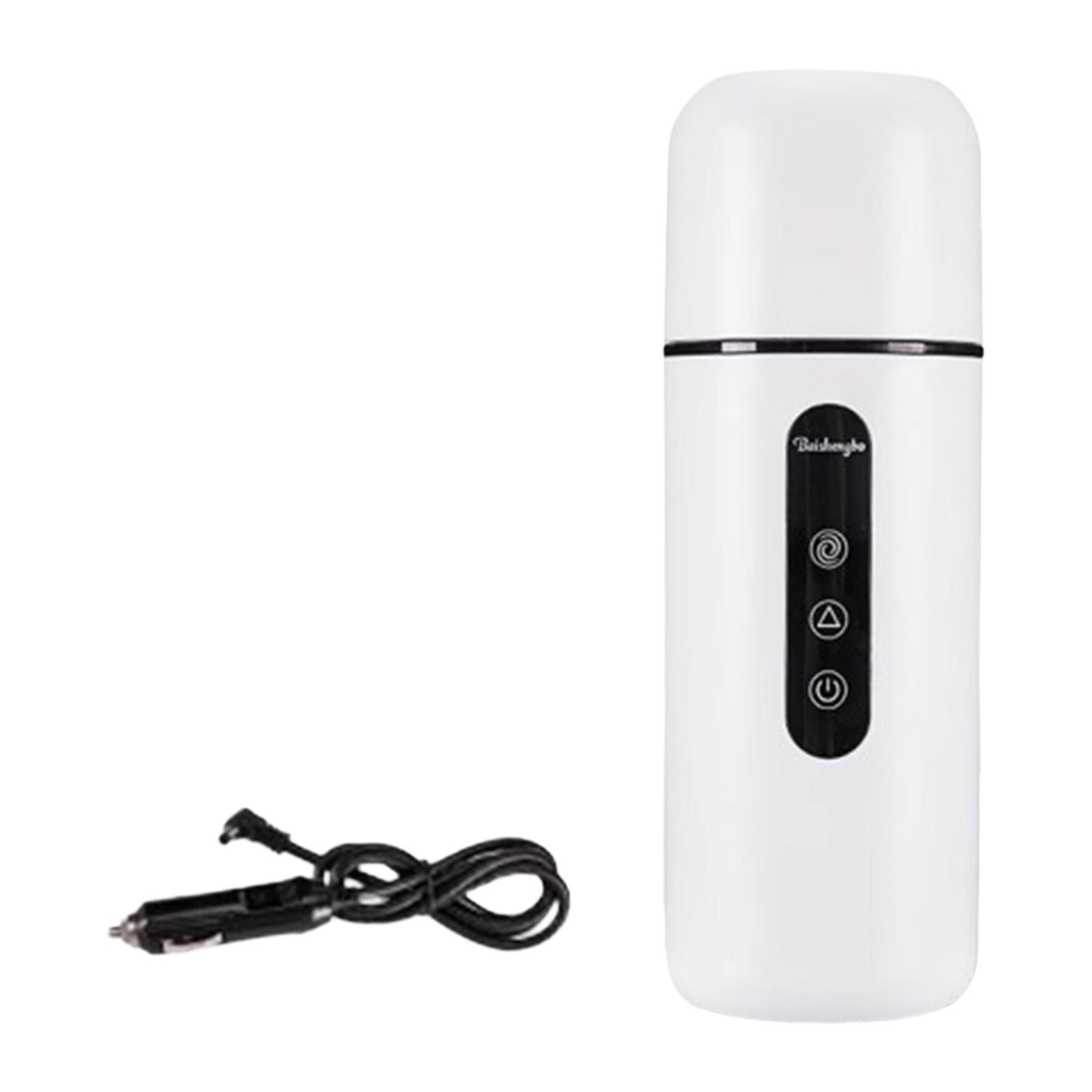 Bothyi - Hervidor De Agua Portátil Para Coche De 12 V/24 V Para Preparar Bebidas, Café, Calentar Agua, Color Blanco
