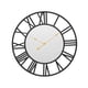 thumbnail image 5 of Reloj Silencioso Decoración Números Grandes Pantalla de 12H Funciona con Pilas Redondo para Baño Sala de Estar Cafés Niños Niñas Ancianos , Negro, 5 of 5