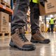 thumbnail image 2 of Botín De Seguridad Zapato Bota Trabajo Hombre y Mujer Liviano | Marrón oscuro | 43, 2 of 7