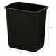 thumbnail image 3 of Papelera de basura United Solutions, 28 litros y 7 galones, negra, 3 of 3