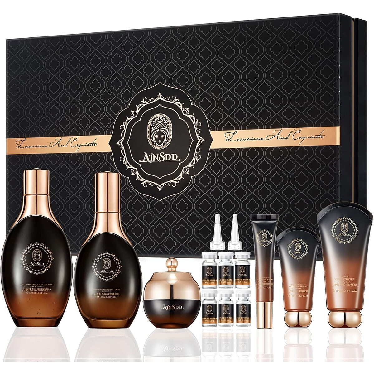 Set Cuidado Facial Aesthtany 12 Piezas Ginseng Antiage