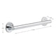thumbnail image 3 of Grifo Grab Bar Delta 41818, contemporáneo, 18 cm, cromo pulido, 3 of 5
