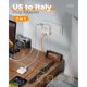 thumbnail image 3 of Adaptador enchufe Italia TESSAN Tipo L 2 pack 7 en 1, 3 of 3