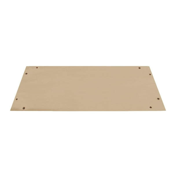 Estera de trasplante de cuero PU, estera de jardinería interior de 23,6x11,8 pulgadas, herramientas de bonsái reutilizables, portátil para controlar Beige