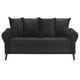 thumbnail image 1 of Sofa Lua 3c Felpa 20 Negro, 1 of 4