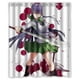 thumbnail image 1 of Cortina de ducha de The Dead Saeko Busujima, juego de cortinas de baño con ganchos, tamaño 60 x 72 pulgadas, 1 of 3