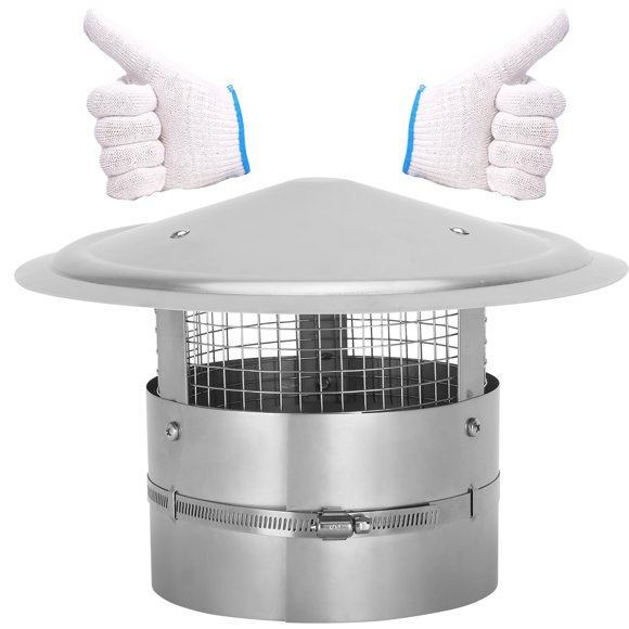 Tapa para Chimenea Topfurn de 8 Pulgadas (20 cm) Acero Inoxidable Ajustable