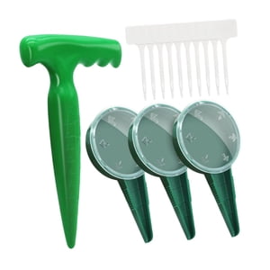 Ioensy - Juego De Dispensador De Semillas Para Siembra, Excavadora De Tierra Portátil Profesional Con Sembradora Y 3 Sembradoras.