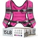 thumbnail image 1 of Chaleco pesado Zeerun de 6,8 kg para mujeres y hombres de 15 libras, color rosa, 1 of 8