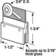 thumbnail image 2 of Prime-Line M 6145 Soporte superior de aluminio para puerta de ducha sin marco, conjunto de rodillo, rueda de plástico redonda de 3/4 pulg., compatible con vidrio de 3/16 pulg. (paquete de 2), 2 of 3