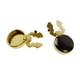 thumbnail image 1 of 2 Piezas Hombres Gemelos Traje Decoraciones Formal Evento Botón Cubre Hombres Regalo Negro, 1 of 3