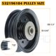 thumbnail image 4 of Polea BOSFLAG paquete de 2 para tractor Husqvarna 532196104, 4 of 9