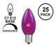 thumbnail image 2 of Novelty Lights Bombillas Moradas C7/E12 de 5 W 120 V – Pack de 25, 2 of 6