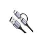 thumbnail image 4 of UGREEN Cable USB 2.0 A a Micro USB + USB-C trenzado 1m Negro, 4 of 4