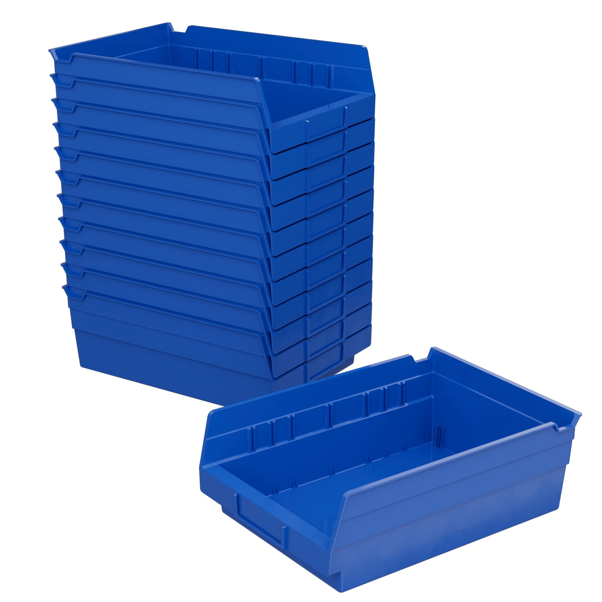 Storage Bins Akro-mils 30150 - Estante De Plástico (12 X 6,5 X 4 Cm), Color Azul