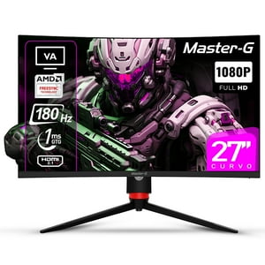 Master-G - Monitor Gamer 27 Curvo Fhd 1080 Va 180Hz 1Ms Mgmg2740C