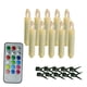 thumbnail image 3 of Velas cónicas LED sin llama, velas cónicas parpadeantes, accesorios para fotos, velas para ventana, luz para Navidad, oficina, decoración del hogar, 18 botones, 3 of 5