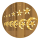 thumbnail image 1 of Luces Navideñas Solares Led Lunas Y Estrellas Deco Navidad, 1 of 4