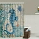 thumbnail image 2 of 1pc Waterproof Seahorse Shower Curtain with 12 Hooks and Non-Slip Bathroom Rug - Perfect for Bathroom Decor and Organization, 2 of 4