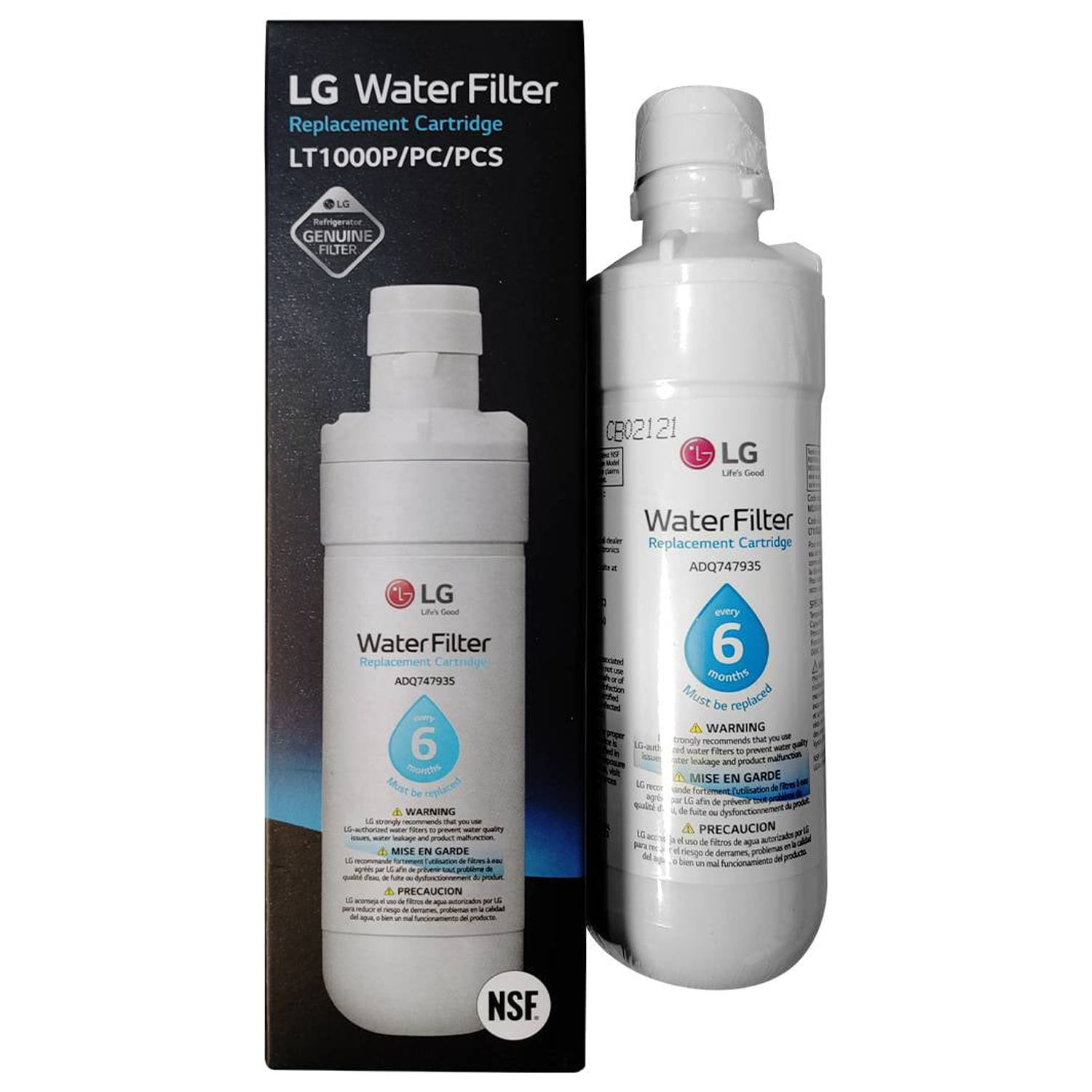 Lg - Filtro Interno Refrigerador Original Lt1000p Adq747935