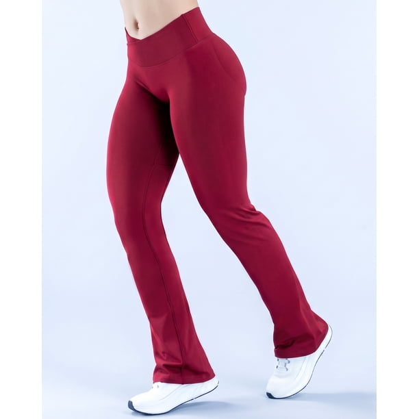 Calza Oxford Flare Push Up Pretina en V Cruzada - YJ330